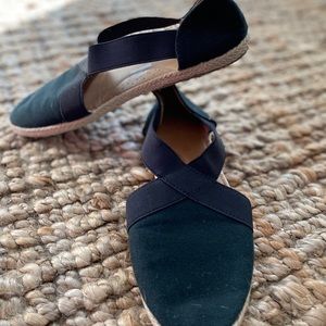 Black Stretchy American Eagle Slip on Sandals